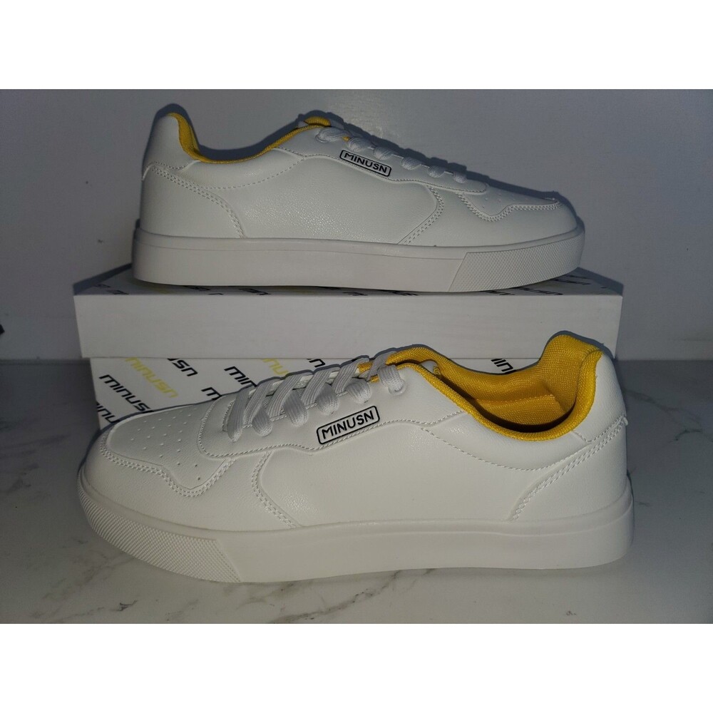Minusn White Casual Skateboard Sneaker Mens Size 11